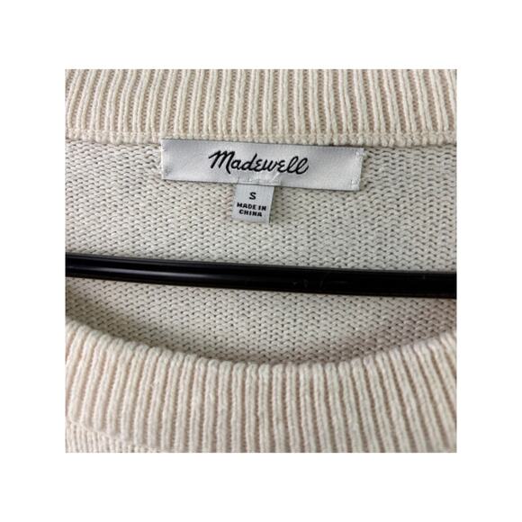 Madewell Women's Tie Cuff Pullover Sweater – Cream – Size Small - Picture 6 of 6